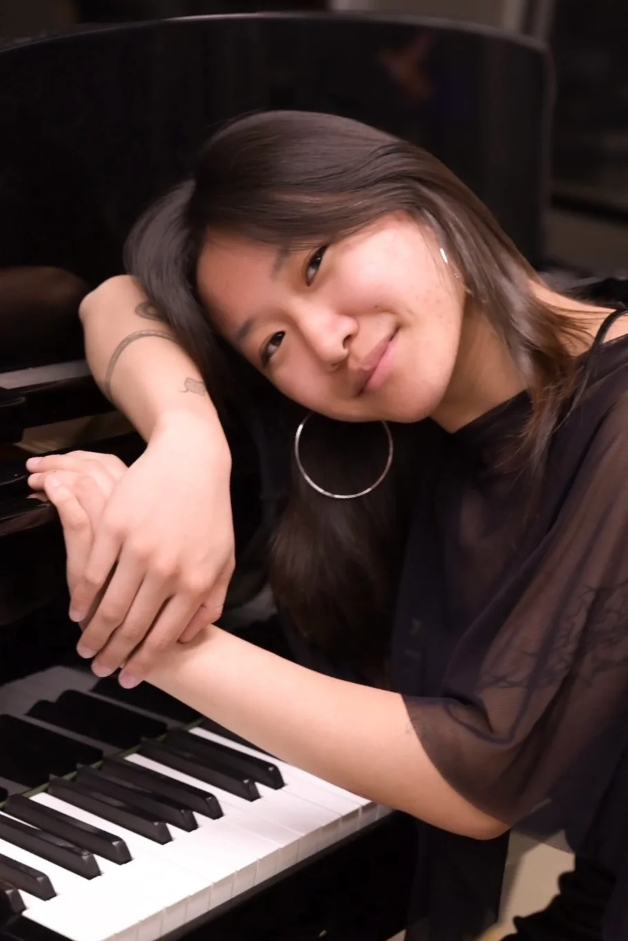 Azzy Lin, Bass Clarinet, Keyboard with minMAX Electroacoustic Orchestra